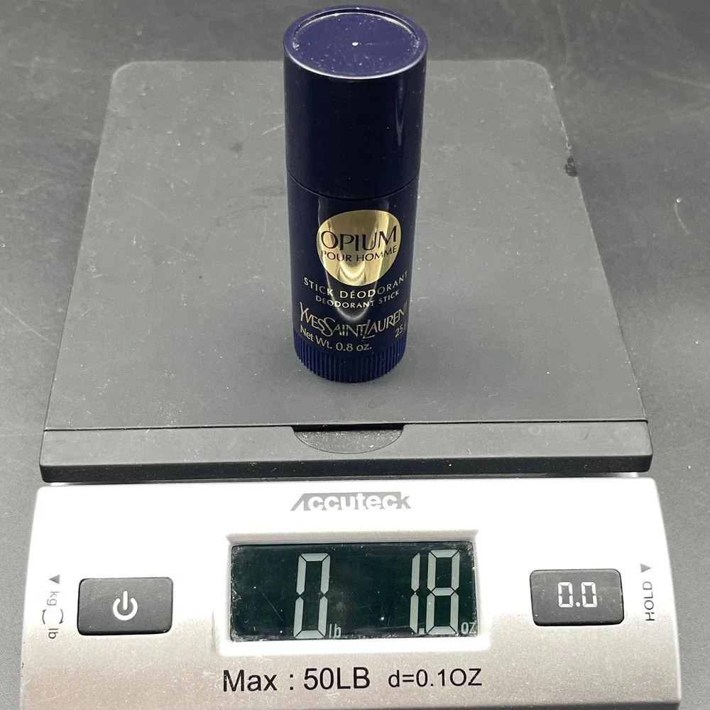Yves Saint Laurent Opium Pour Homme Deodorant Stick 0.8 oz 25g Alcohol Free Mens